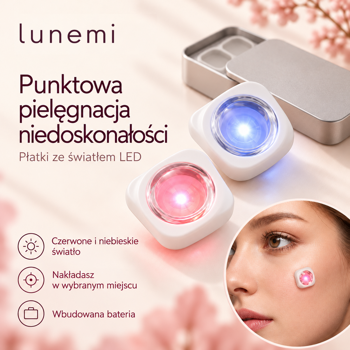 Lunemi — grafika produktowa 1 z jednolitym logo marki